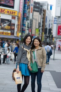 With my friend Misa at Shinjuku, Tokyo
