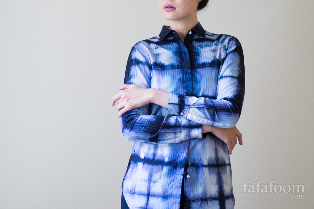 7 Tips for DIY Shibori Dyeing Your Shirt, Square Accordion Fold Style