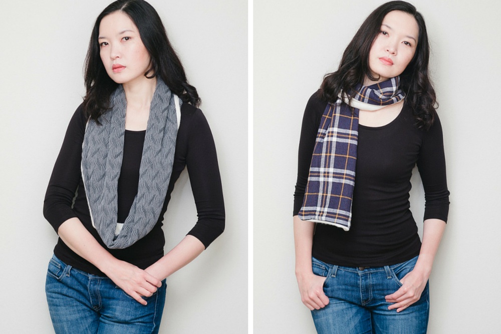 DIY Winter Scarves with Cashmere and Wool Knits