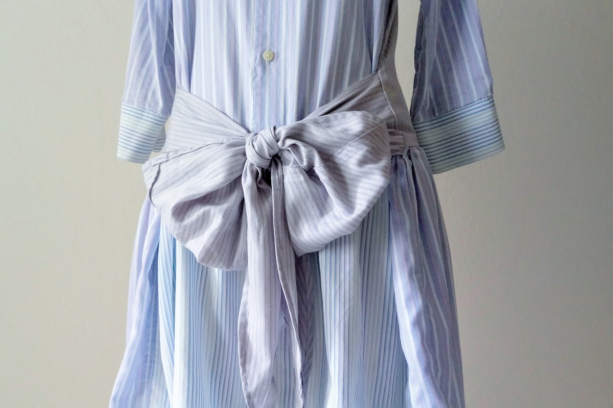 Shirt Dress with Bow Detail