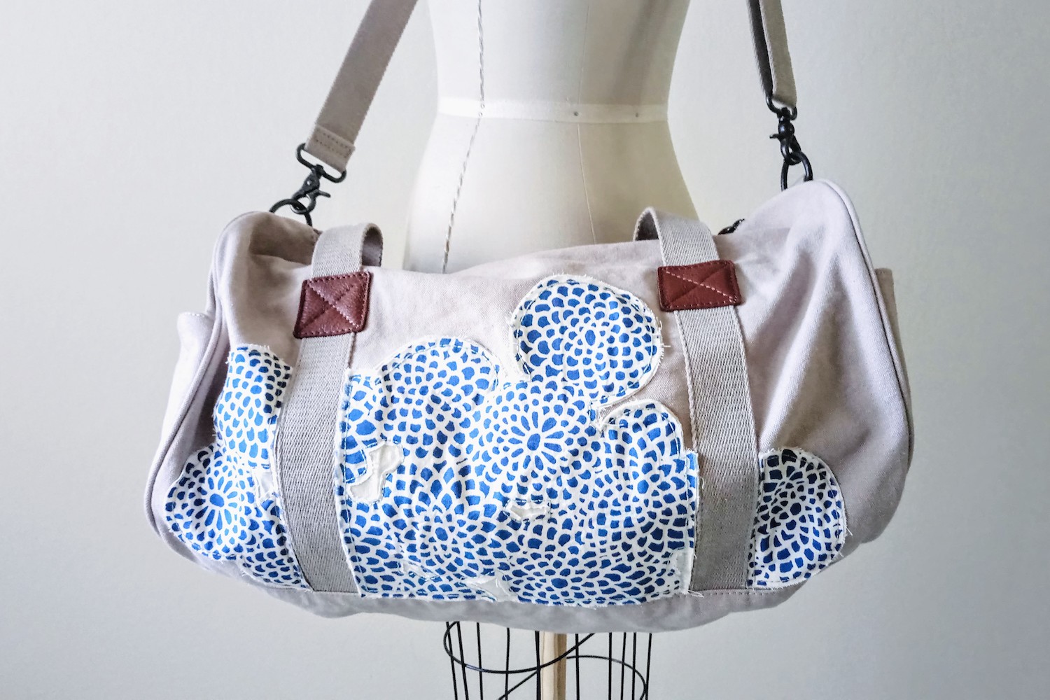 Appliqué Duffle Bag