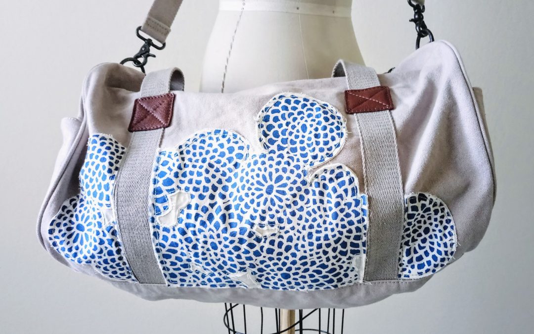 Duffel Bag Personalization with Fabric Appliqués