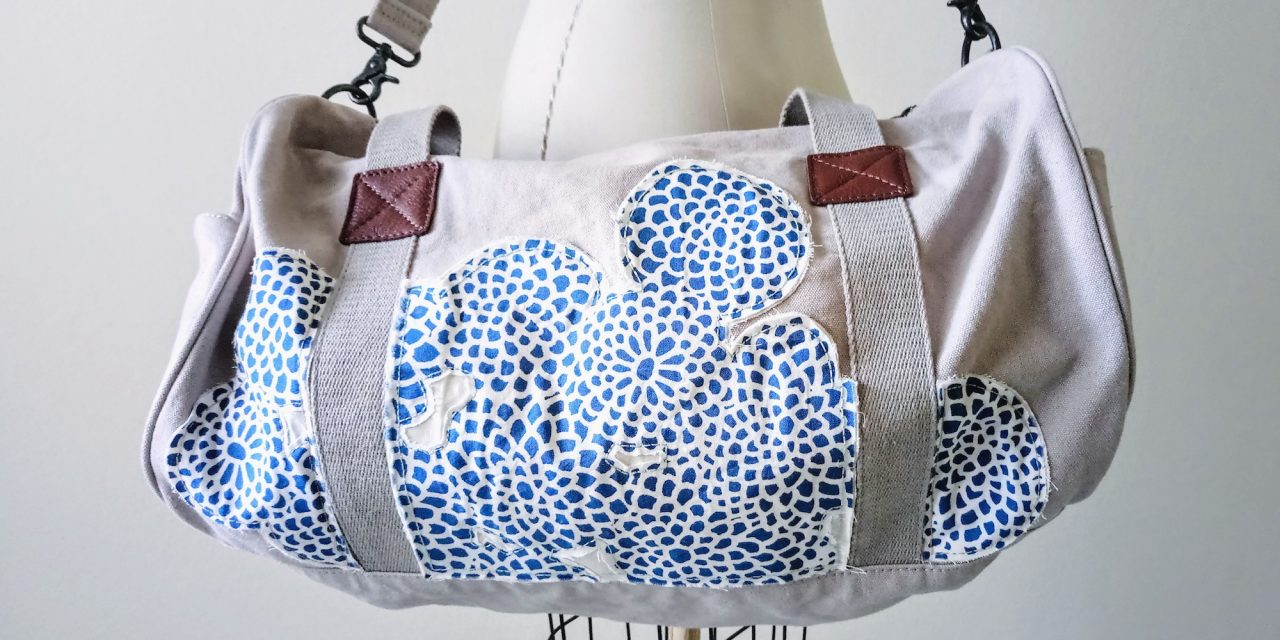 Duffel Bag Personalization with Fabric Appliqués
