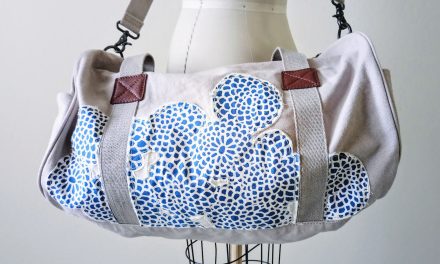 Duffel Bag Personalization with Fabric Appliqués