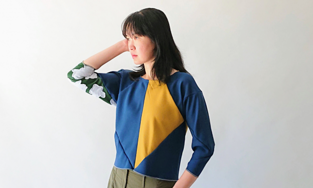 Brilliant Zero Waste Design: 6-Square Origami Top