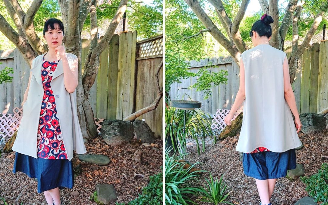 Making Sleeveless Coat Using Altered Tunic Pattern