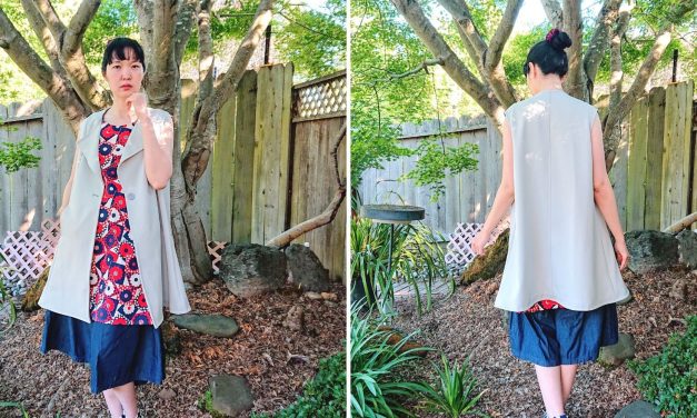 Making Sleeveless Coat Using Altered Tunic Pattern